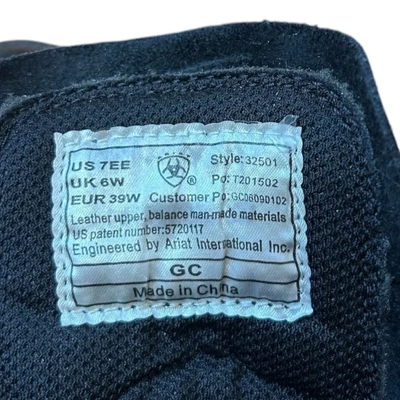 Ariat Men's Heritage Lacer II Boot- Black Leather 32501- Size 7EE - Picture 10 of 10